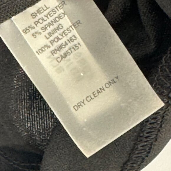 Ellen Tracy Sleeveless Color Block Sheath Dress Size 8 Navy Black scuba knit - Picture 8 of 14